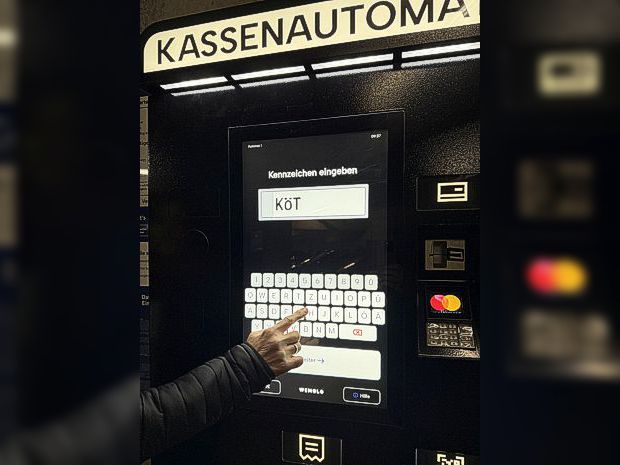 Standard-KEYWORD Eingabe am Kassenautomat